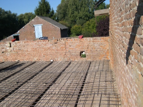 Ferraillage et béton sur voutes